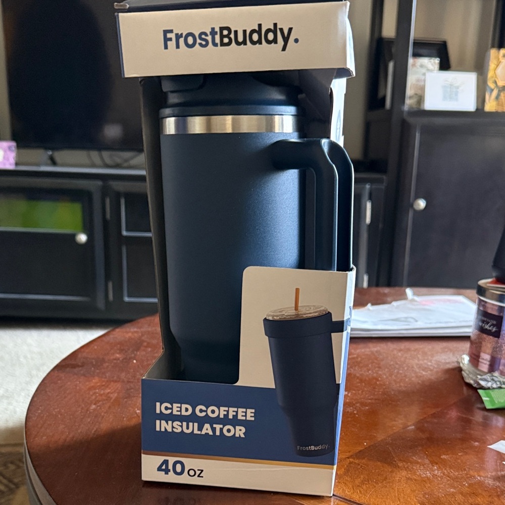 FrostBuddy Iced Coffee Insulator 40 oz - Navy